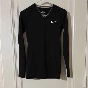Nike Black Pro Combat Long Sleeve Compression Top